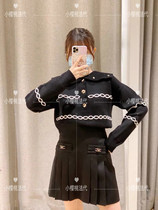 Cherry France sandro stitch sweatshirt 2020 autumn and winter turtlenecks pure color loose sweater SFPPU00784