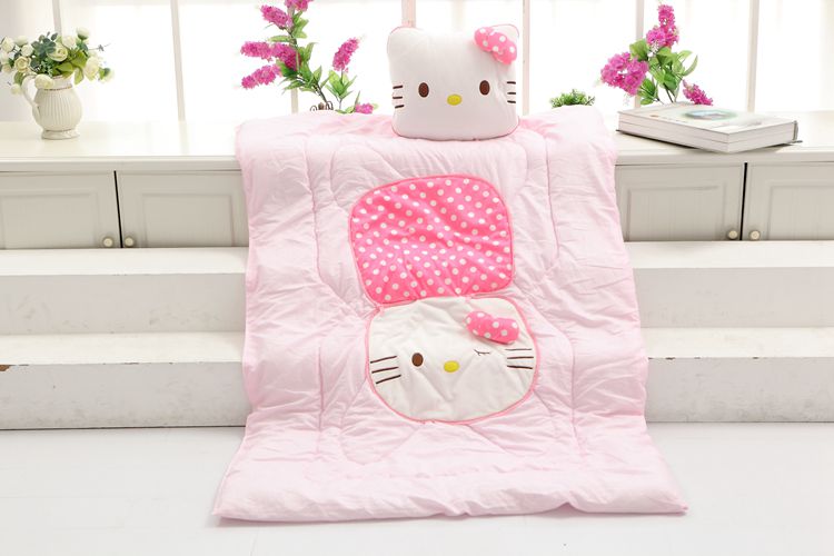 Dễ thương hoạt hình đa chức năng ấm tay hai trong một gối chăn điều hòa không khí sử dụng kép là ghế sofa văn phòng đệm gối chăn 2 trong 1