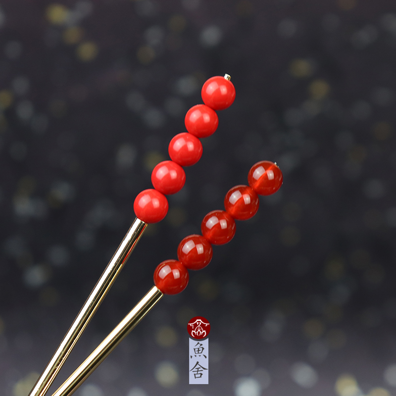 Gufeng Handmaid's Hairpin Cute sugar hyacinth hair Hairpin Hair Accessories Retro Hair girls Step rocking Jane about red bean ancient dress headwear