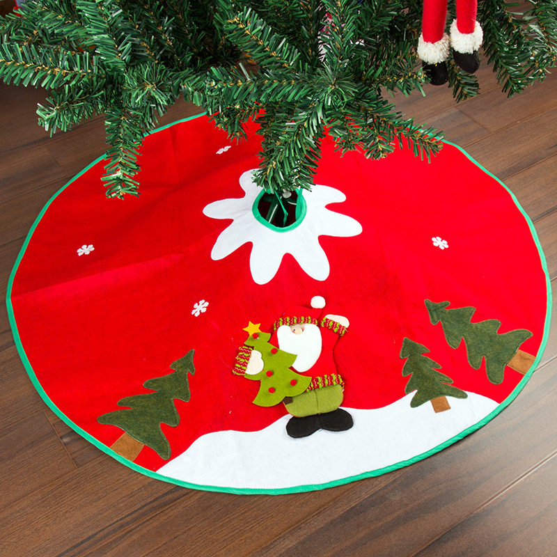 Christmas Tree Decoration 100cm Seniors Snowman Solid Christmas Tree Skirt Christmas Decorations Tree Cushion Christmas Decorations