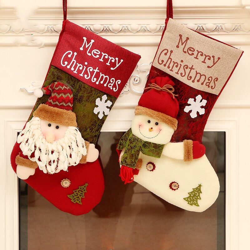 Creative Jerks Christmas Tree Decorations Christmas Stocking Christmas Gift Bags Big Candy Socks Pendant Christmas Old Man Decorative Socks
