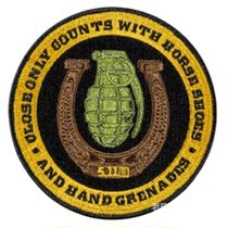 Spot 5 11 boutique tactical armband CLOSE ONLY ONLY COUNTS PATCH bomb morale chapter