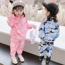 2021 new childrens clothing women Baby set children Foreign style leisure sports two sets of girls long sleeve Spring and Autumn Tide