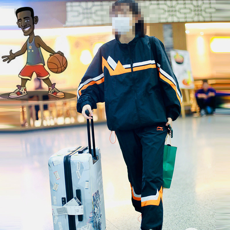 China Li Ning men's loose coat windshirt Fashion Week Show Current Sports Jacket AJD P649-1