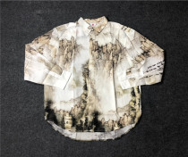 China Li Ning Men and women Landscape Printing Long Sleeve Shirt Clothing Fashion Week Walk Show Cardiovercoat Jacket ASHP015