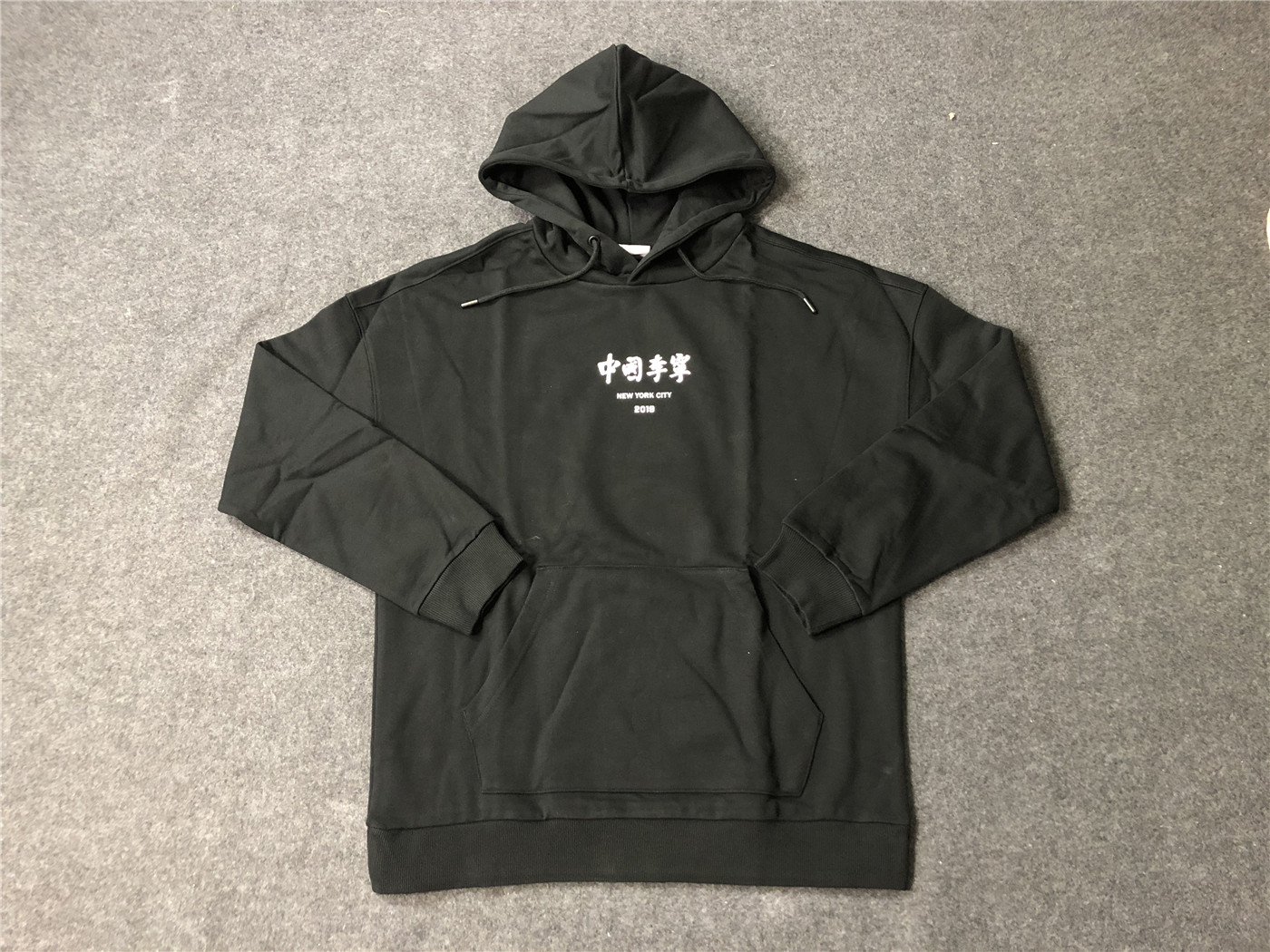 China Li Ning Men's sleeve hooded sweatshirt 19 New York Fashion Week The show Sport jacket AWDP761-1