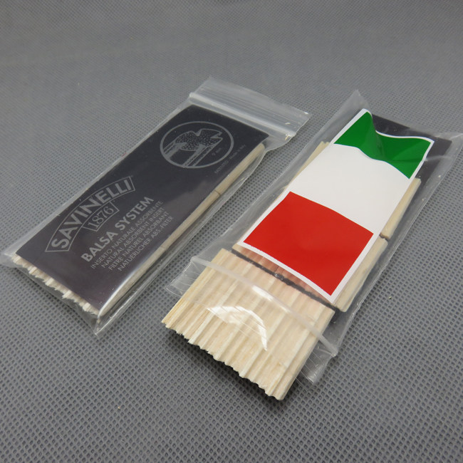 Savinelli, Italy, Balsa Balsa, Ecuador, light wood adsorption type 9mm pipe filter for 15 mounted