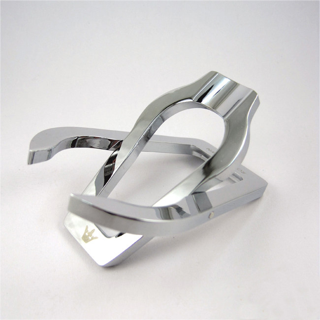 BRITISH ROYAL CROWN STAINLESS STEEL MIRRORED PORTABLE FOLDING CREATIVE METAL PIPE HOLDER HOLDER HOLDER