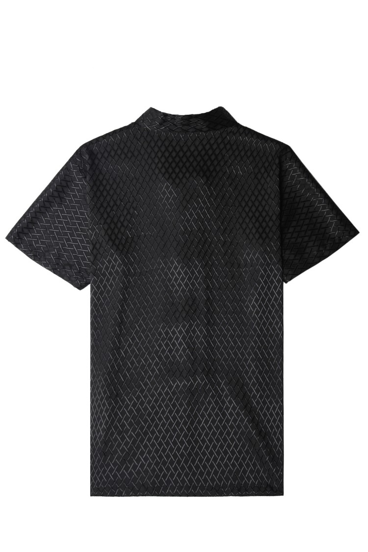 Sườn xám Glossy Tang Dress Top Summer Kẻ sọc Cotton Blend Trang phục dân tộc Trung Quốc ngắn tay quần thô nam