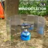 Portable folding outdoor stove head windshield can be fixed 8 with pins 10 pieces of hard aluminum plus tall mini 9