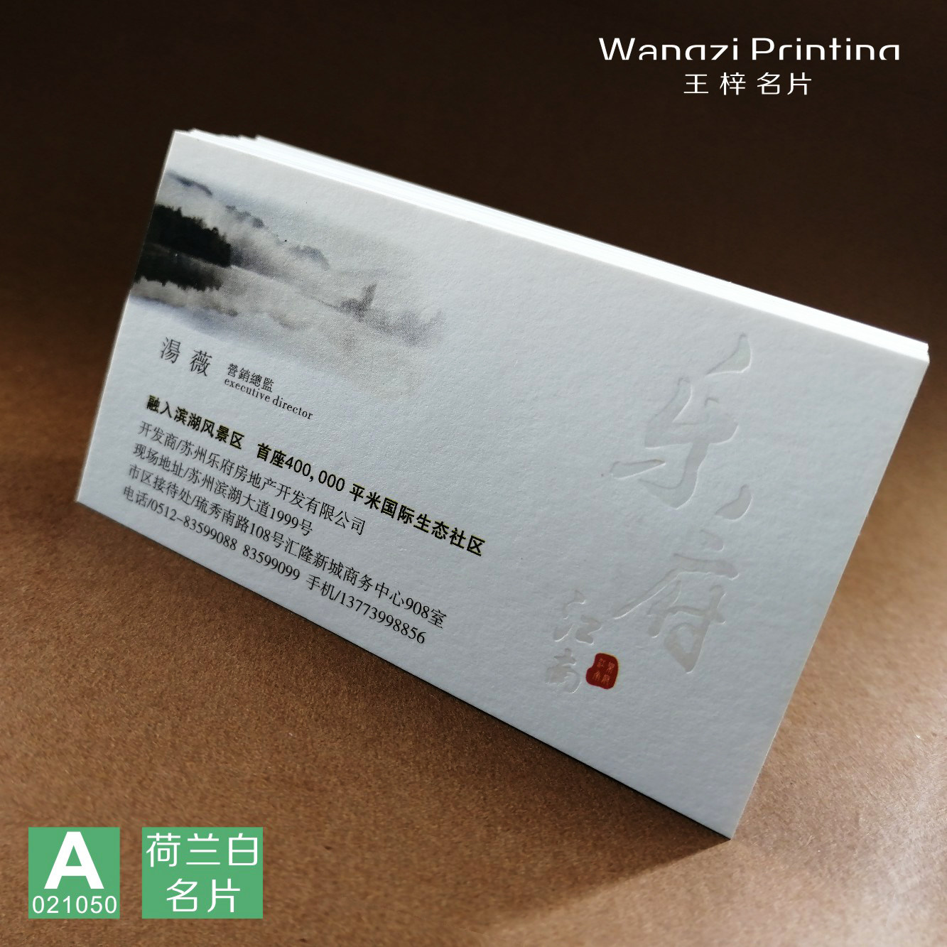 Dutch white paper jam bronzing business card special paper custom made round corner Alien die Chea light card sheet printing design
