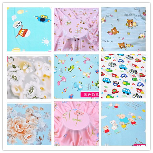 Cotton Cool Soft Soft Silk Fabric 160 wide artificial cotton children adult cartoon clothing bed fabric