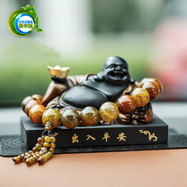 Activated carbon carving creative Maitreya Buddha statue to ensure safe car interior trinkets car car ornaments