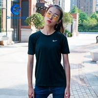 Бломанный код DRI-FIT Tailwind Женский беговой тренировочный подход к фитнесу с короткими рукавами футболка 890192-010