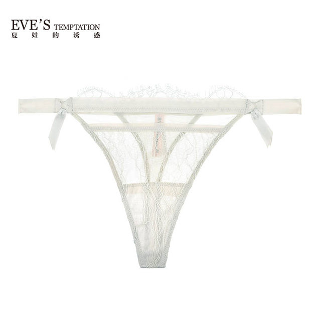 Eve's Temptation Qiyi Series Lace Thin T-Pants Women's Comfortable Low-Waist Seamless T-Pants Underwear Women's Summer