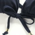 [Mạng cho] Coral Sea Triangle Cup Áo tắm Sexy Beauty Back Women Bikini Tách áo tắm - Bikinis