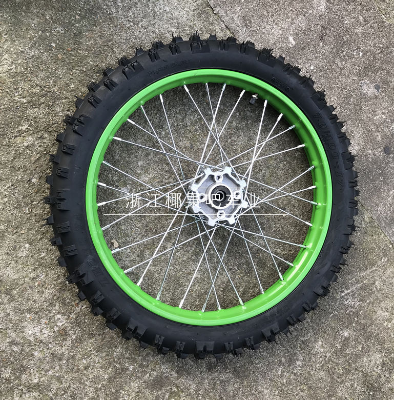 Phụ kiện xe mô tô địa hình thể thao cỡ nhỏ lốp sau 90 / 100-14 inch với bánh xe vòng thép bánh xe sirius