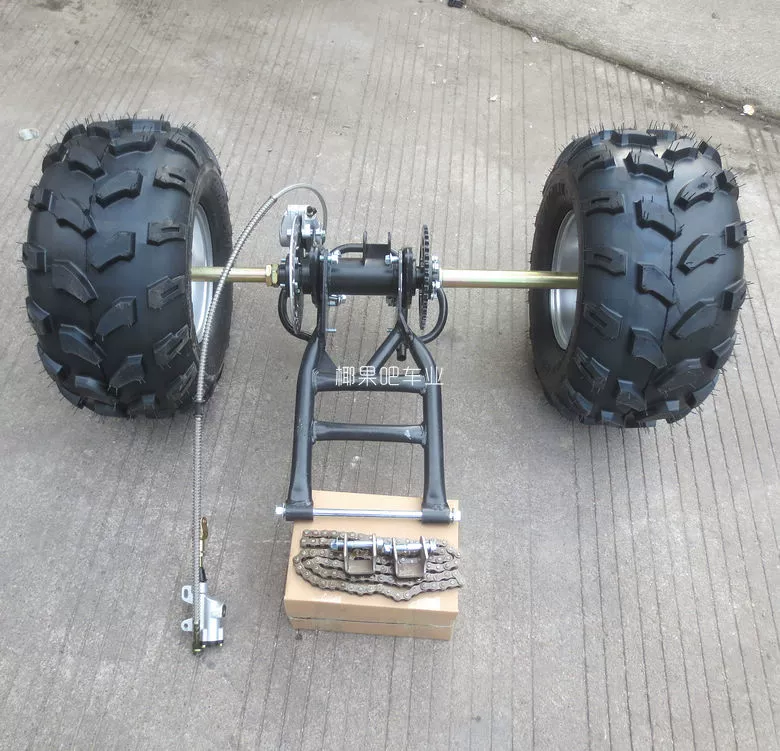 Phụ kiện Kart Big Bull ATV phuộc sau trục sau Xe máy trục sau xe ba bánh sửa đổi 8 inch Lốp 8 inch - Phụ tùng xe máy