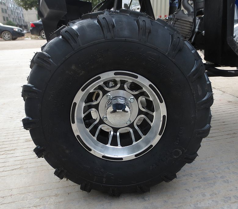 Nâng cấp mới 125CC thế hệ thứ hai cộng với kích thước bull ATV sửa đổi bánh xe nhôm 8 inch phía trước và phanh đĩa đôi xe máy điện cho bé gái
