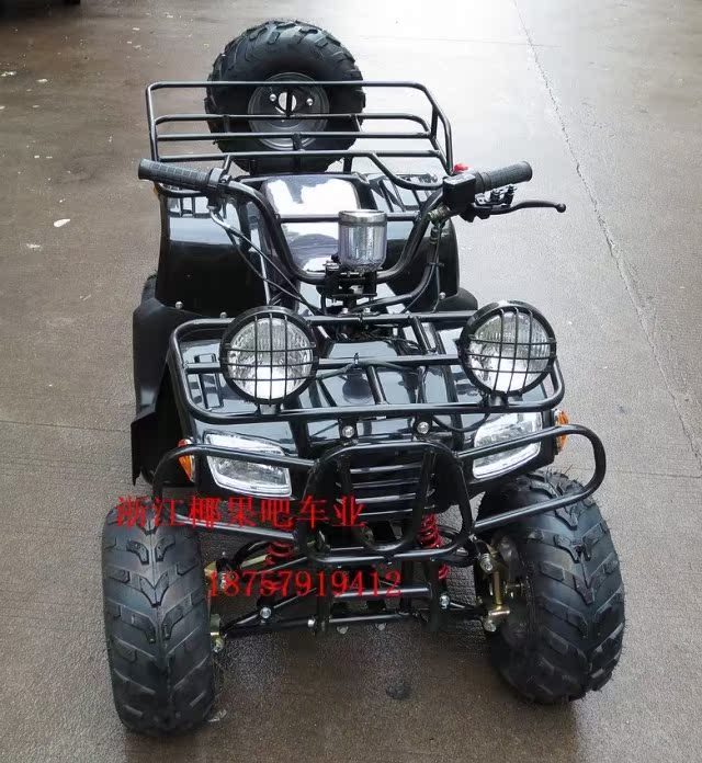 ATV bốn bánh off-road xe máy 125CC nhỏ Hummer ATV 7 inch lốp chân không sửa đổi đôi net ánh sáng