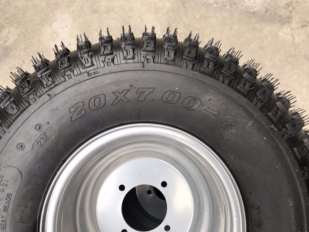 Phụ kiện Karting Sửa đổi xe máy bốn bánh ATV 20X7-8 inch lốp có bánh xe vành xe ga