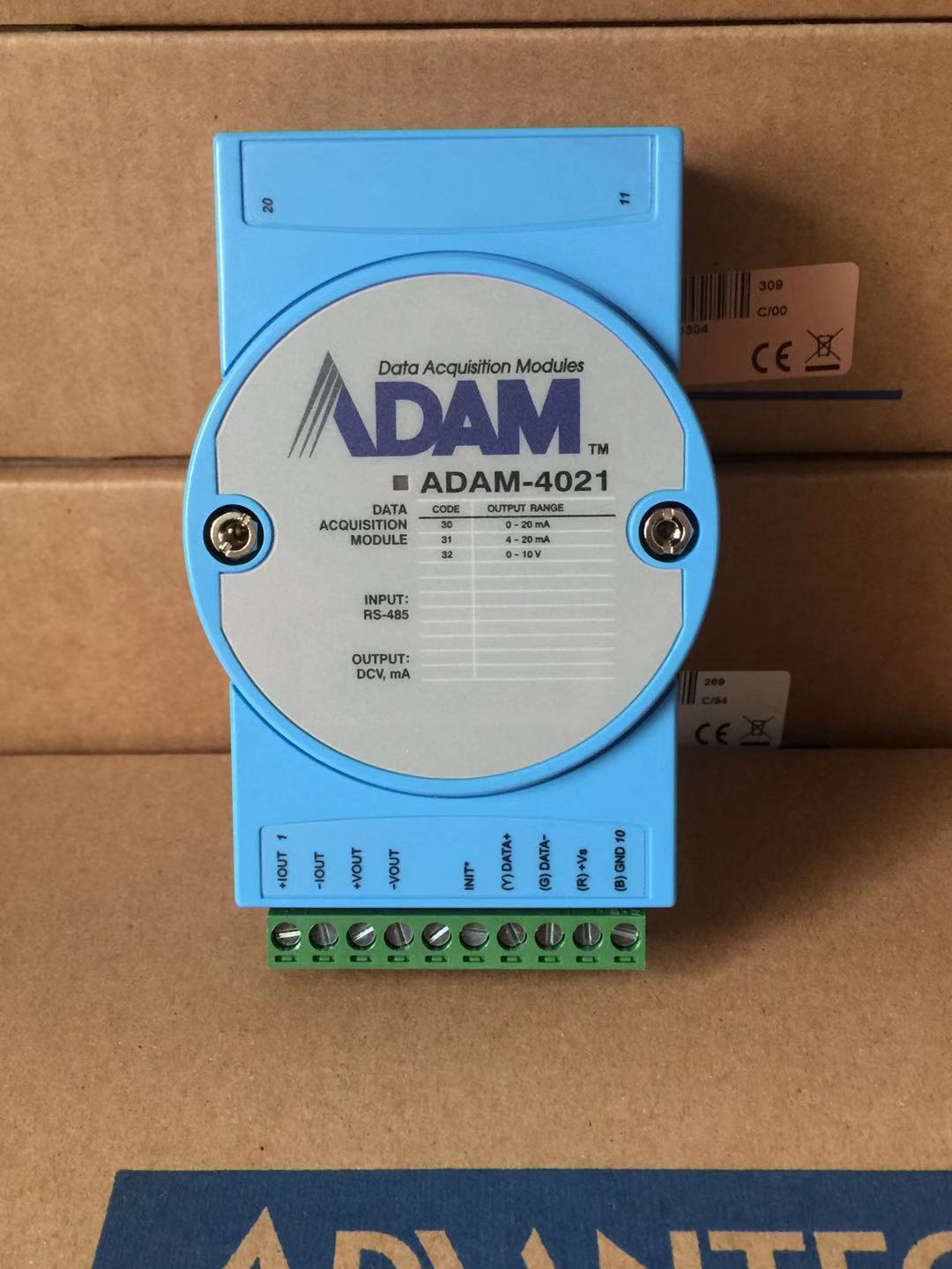 Advantech remote IO module ADAM-4021-DE AO analog output module type range 4~20mA