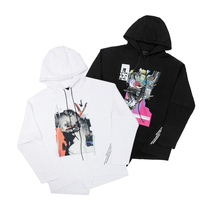 BMUET(TE) HOODY 20FW Tide brand offset abstract print irregular cut hoodie hoodie