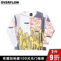 P A M TO GO REAL LIFE OVERSIZED LS TEE Tide brand pam Flower long sleeve T-shirt men