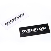 OVERFLOW Tide brand custom personalized luggage computer skateboard guitar refrigerator tie rod suitcase waterproof sticker