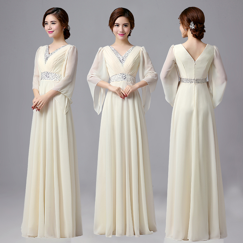 Choir Performance Dress Women's Long Dress Chorus Costume Women's Adult Evening Dress Women's Banquet 2023 New Long Style