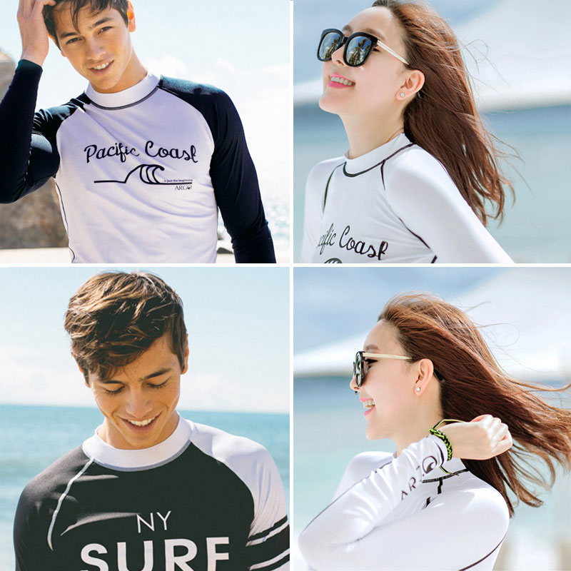 Korea ARGO swimsuit couples sun-proof beach beach beach beach seaside hot spring conservative belly shade