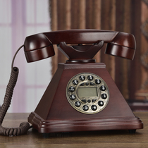 Special European antique creative phone retro solid wood craft American home phone office phone landline