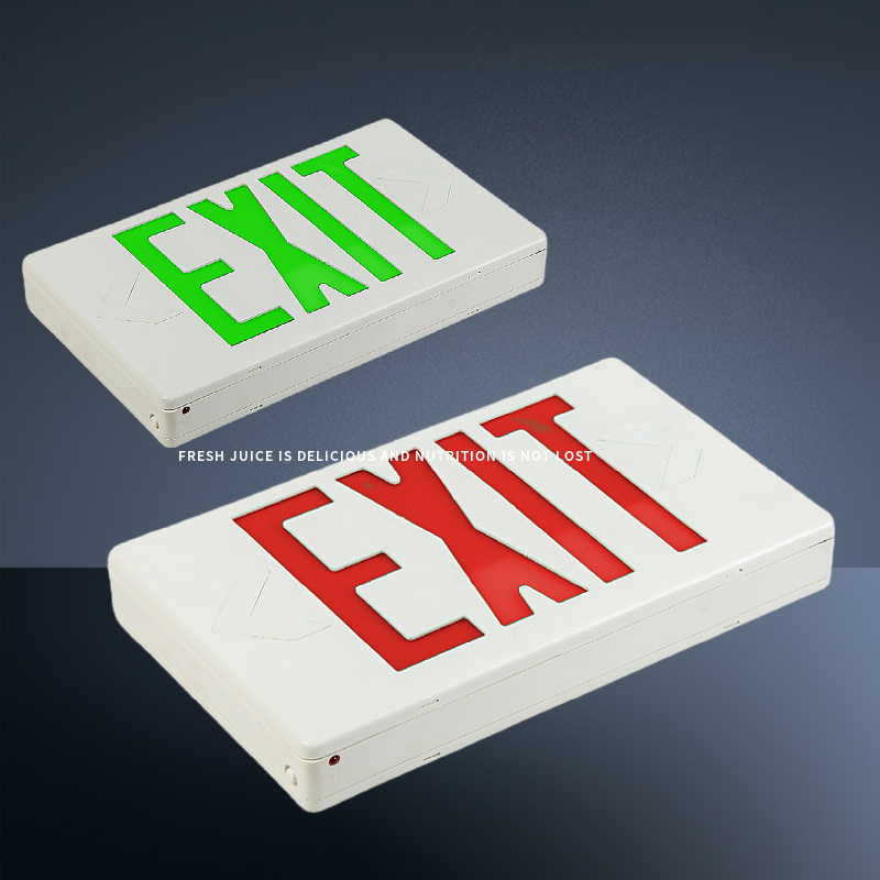 EXIT 米国規格 火災緊急表示灯 1灯 4方向 3時間 LED 出口避難表示灯 UL 外国貿易灯