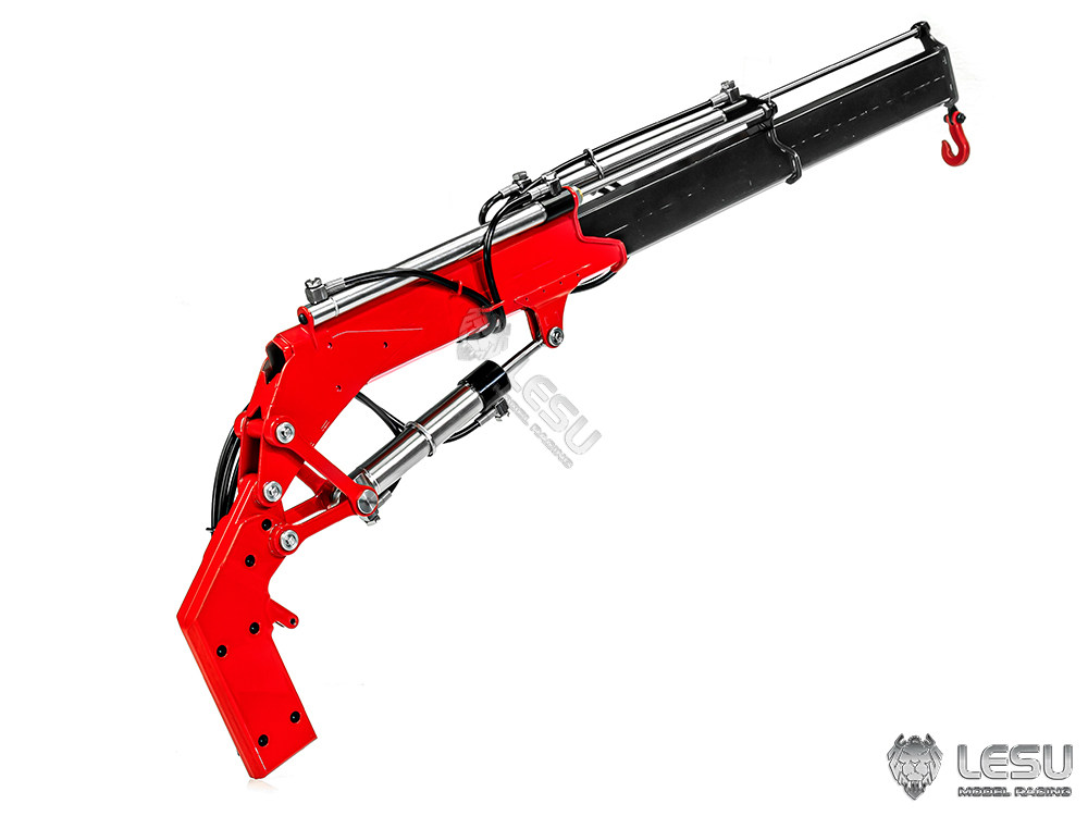LESU Metall-Flugauslegerarm-Kran RTR für 1/14 RC Hydraulik-Kipper-LKW DIY-Modell, verbessertes Teil, lackiertes, montiertes Modellteil – Detail 5