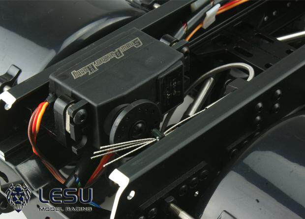 Metall-Differential-Sperre, Servo-Fixierhalterung für LESU 1/14 RC Hydraulischer Kipper, ferngesteuertes Toucan-Spielzeugauto, Traktor, LKW – Detail 3