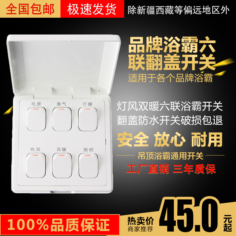 Baolan OPIO PUQDP10216125 brand bath master switch 16A power ventilation lamp warm blowing warm photo