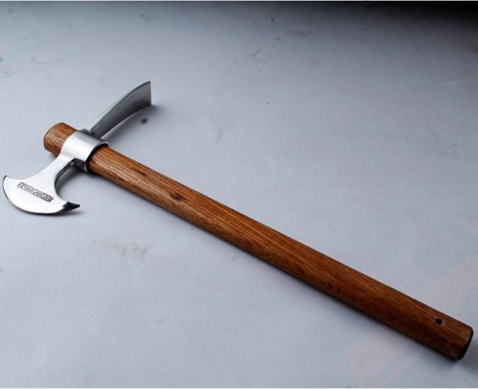 304 stainless steel outdoor axe small pickaxe mountaineering camping more with inverted handle self-defense pickaxe cross pickaxe hoe