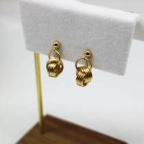 Earless Dongle Bag gold 100 lap Short Ear Clip CC Accessories NO PAIN SENSATION HANDMADE MOSQUITO COIL SURFACE EARRINGS