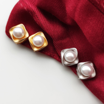 925 silver kgold craft short versatile pearl ear clip mature dignified temperament earless earring