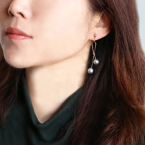 True Du Ma Baroque strong light Pearl kink ear clip minimalist CC painless earring ear ornaments