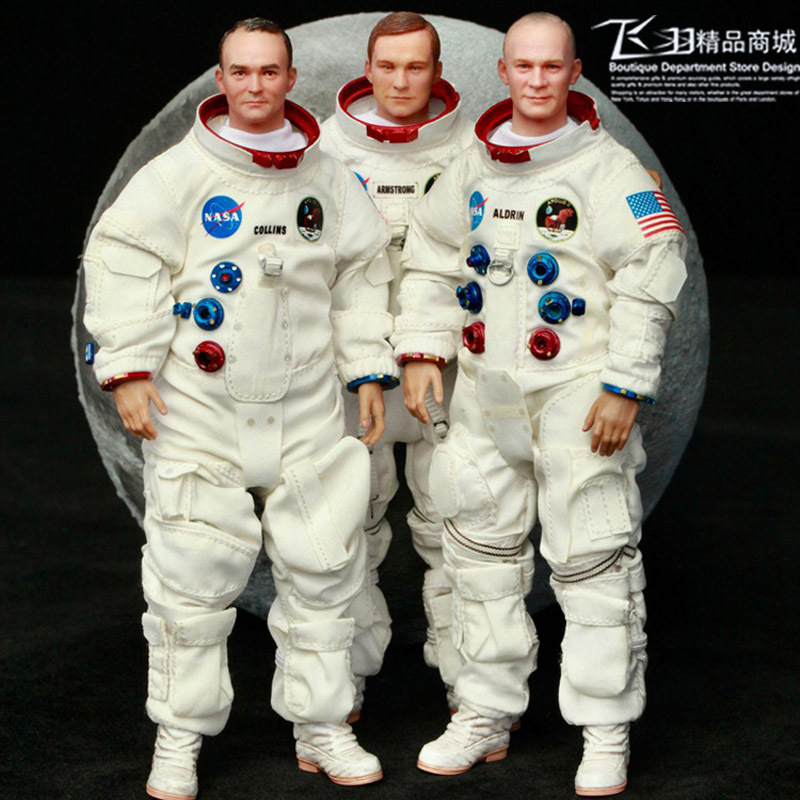 Did Apollo Astronaut 1/12 Scale Action Figure Armstrong Aldrin Collins Xs80033