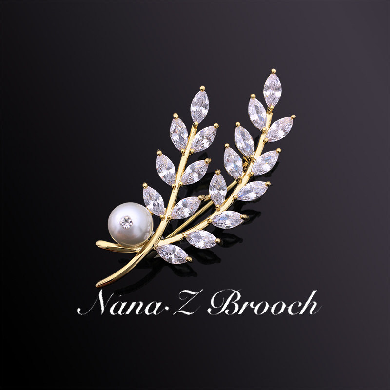 Na Lidado flower plant wheat ear breast brooch brooch brooch with female upscale small and delicate western suit accessories spot