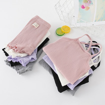 Girls Home Clothing Set Summer Thin Childrens Camel Vest Shorts Two Piece Womens Cotton Pajamas