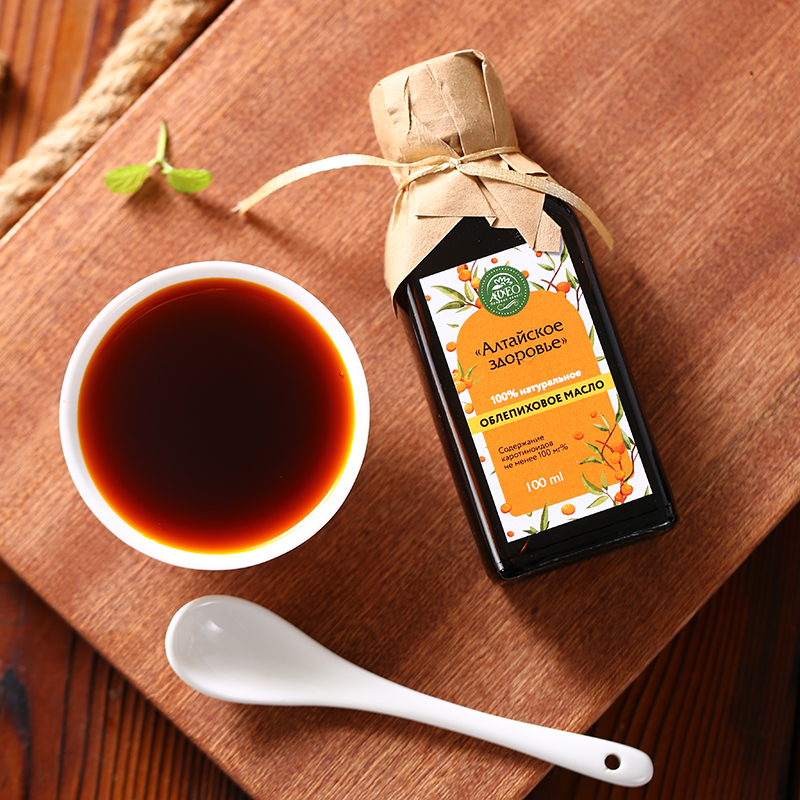 Russian original imported sea buckthorn oil seabuckthorn fruit oil concentrated sea buckthorn seed oil vegetable oil cold-rolled oral nutrition