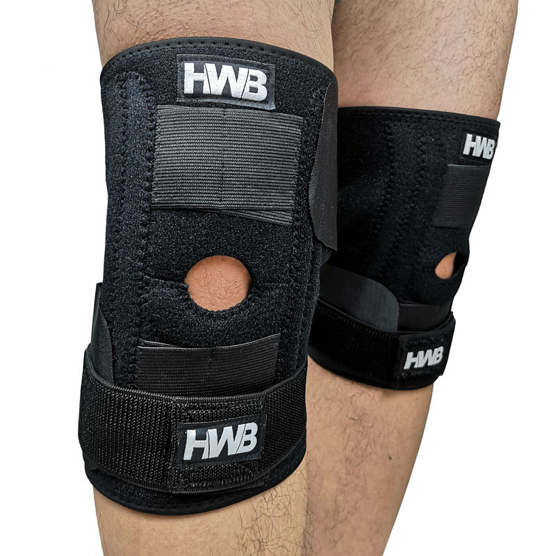 HWB Loong four-spring shock-absorbing outdoor double reinforced medium and long-term hiking knee pads high quality average mid-weight