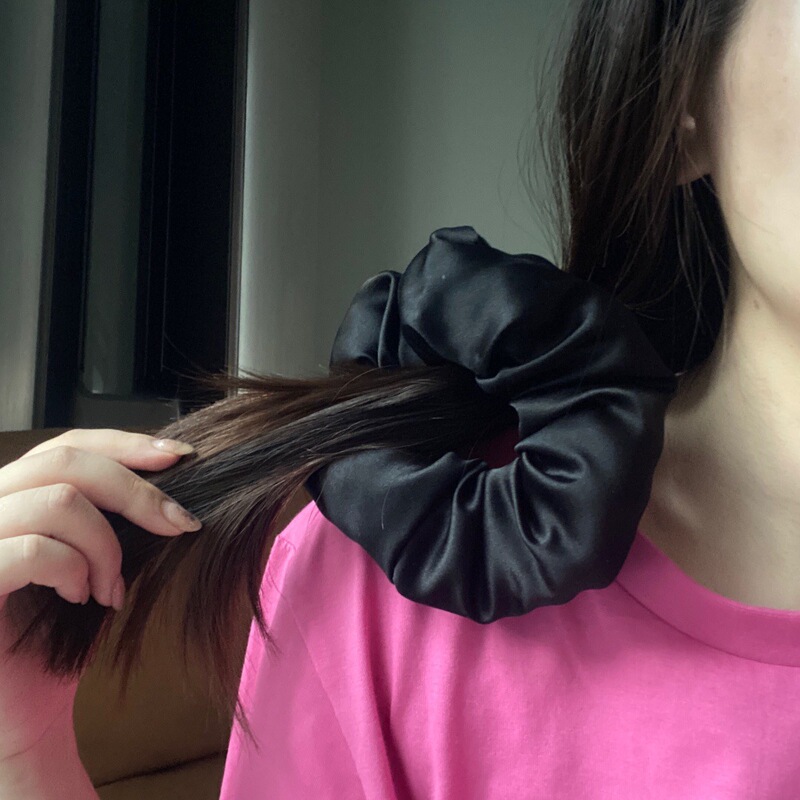 100% Zhang Xiaohui Silk Hair Ring Pillow with Filling, Hair Ring Filled with Cotton, Sleep Aid, Hair Care Accessory