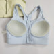 Sports bra shock-proof high-strength one-piece front zipper large size yoga bra anti-sagging fitness vest for women