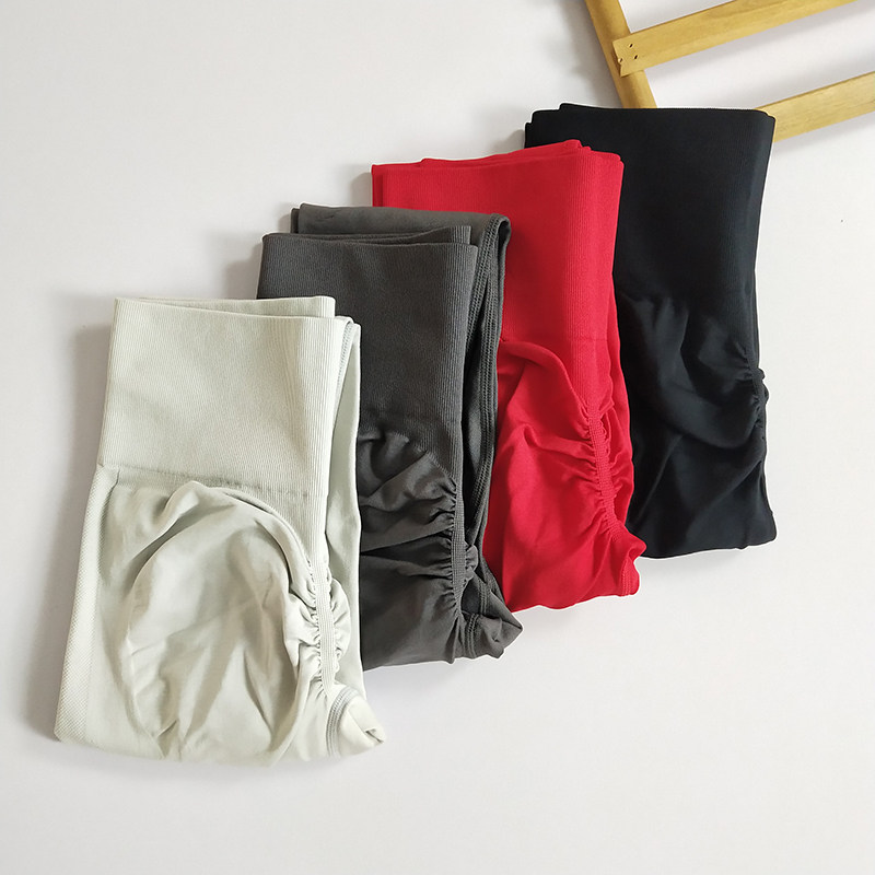 Леггинсы, быстросохнущие дышащие штаны, эластичное спортивное белье для коррекции формы бедер для тренировок для спортзала, высокая талия, в обтяжку 