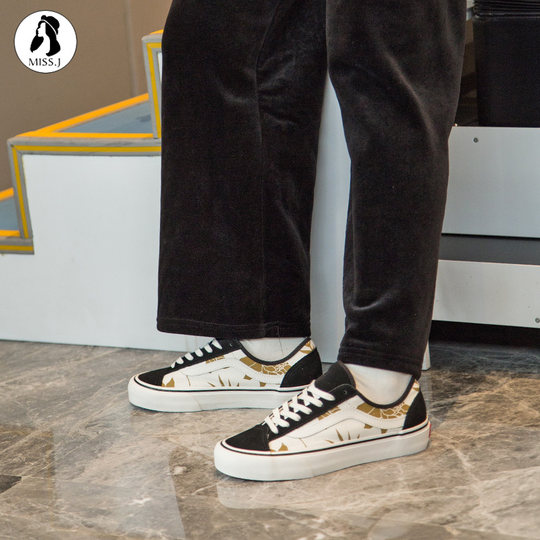 미스진 VANS authentic Style 36 SF 꽃무늬 프린트 남녀구두 캐주얼 슈즈 VN0A3MVL4V4