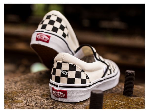 Miss Jin VANS checkerboard trượt trên một chân giày vải giày của nam giới giày của phụ nữ những người yêu thích giày VN-0EYEBWW giày the thao